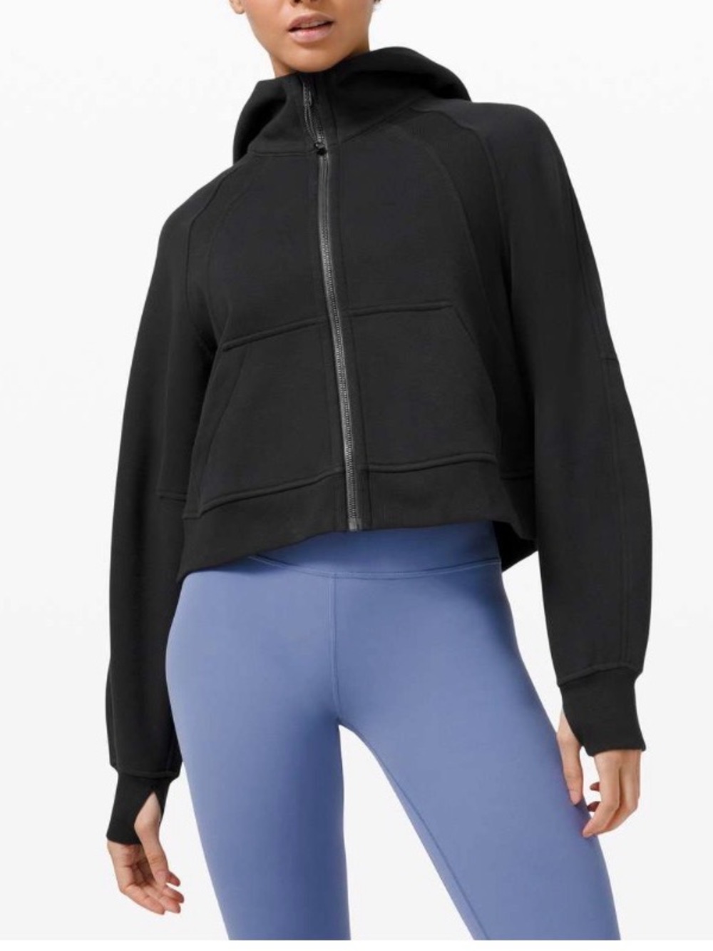 Lululemon Scuba Oversized Full Length Zip Black M/L